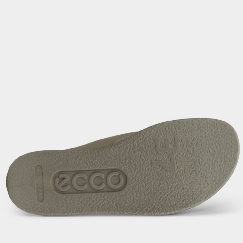 ECCO Flowt Lx Leather Cross Strap Slider Sandals Light Green Size 10.5 US 41 Eu - Picture 4 of 7